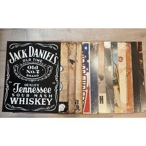 Bundle Lot Of 13 Vintage Look Metal Tin Sign Garage Shop Game Room 16” x 12”